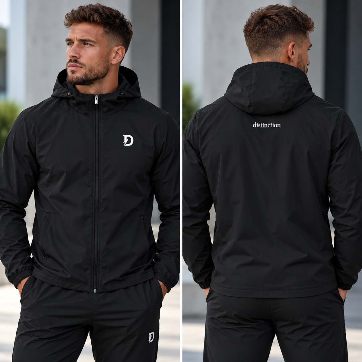 Soft Hooded Sports Jacket