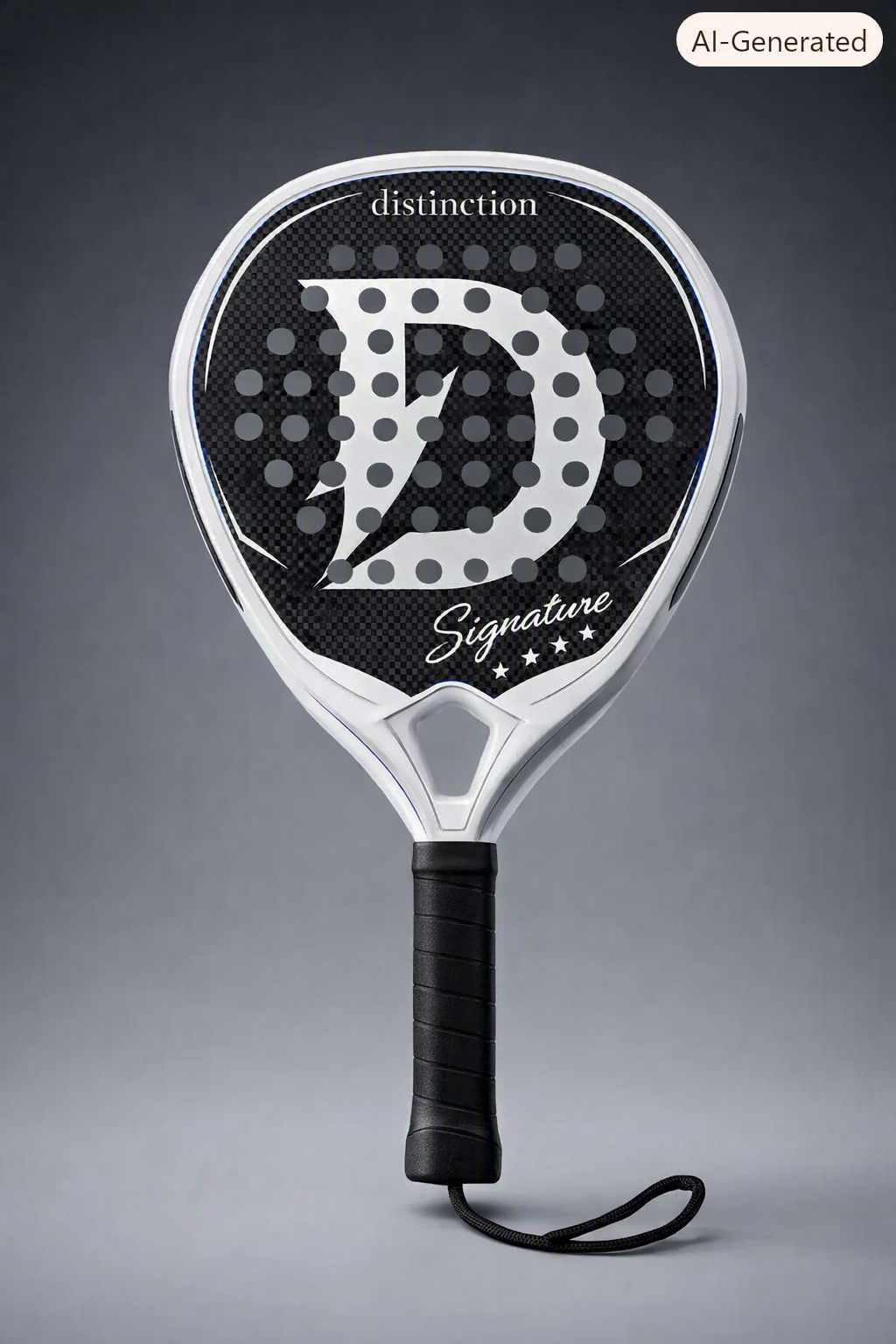 White 'signiture' padel Racket
