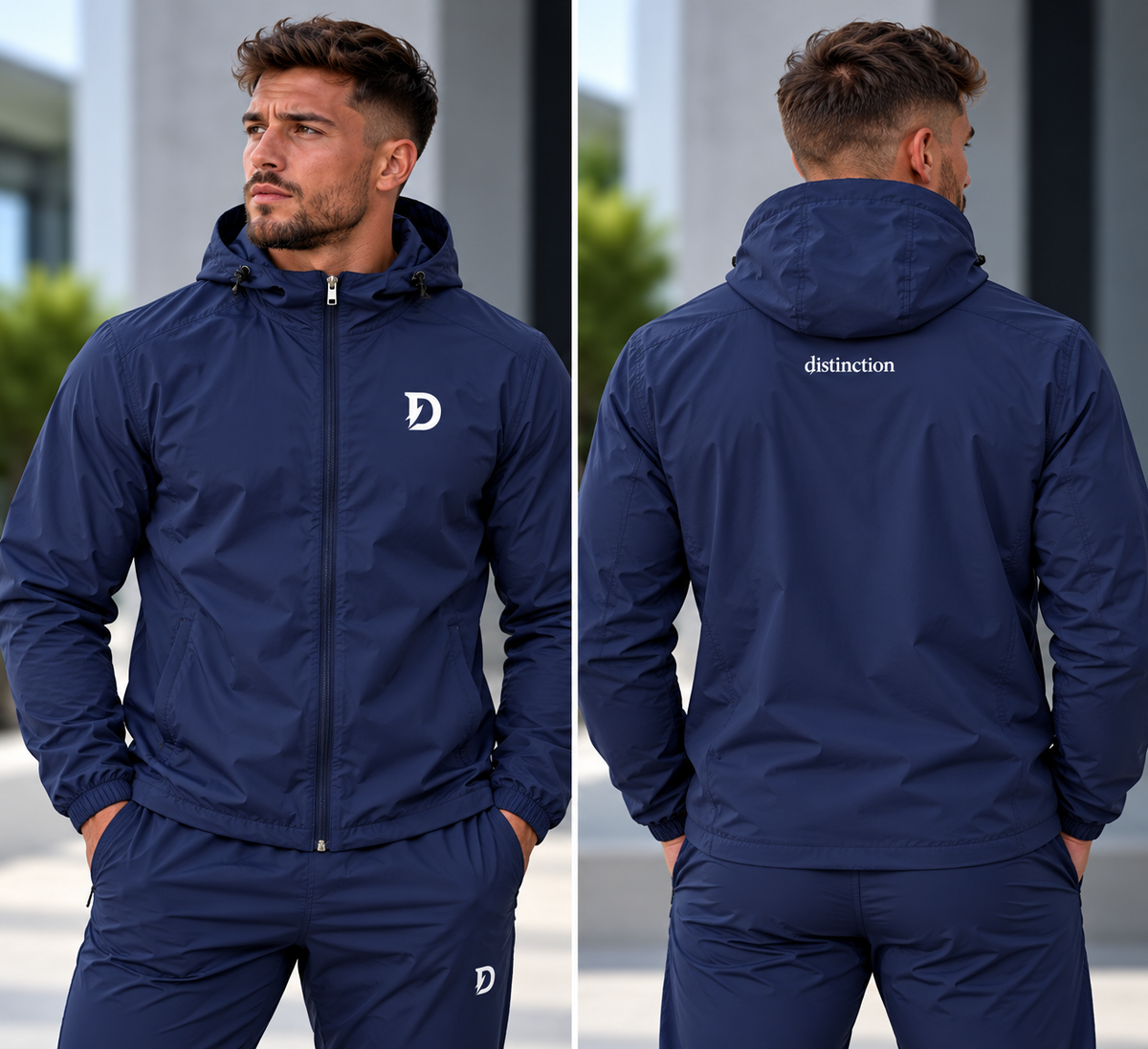 Soft Hooded Sports Jacket