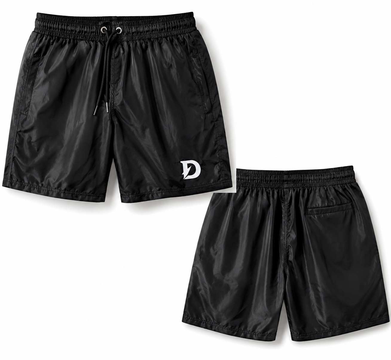 Distinction Swim Shorts — Black